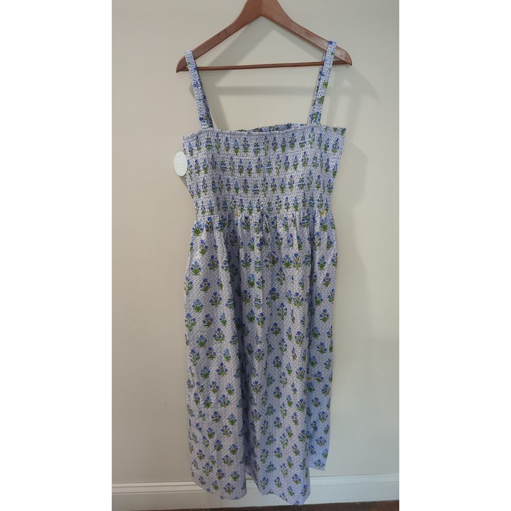 Hill House The Anita Nap Dress Blue Floral NWT - Picture 7 of 9